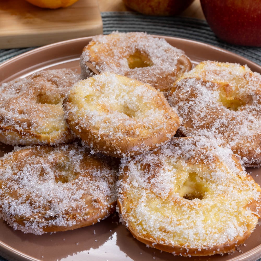 frittelle di mele in friggitrice ad aria
