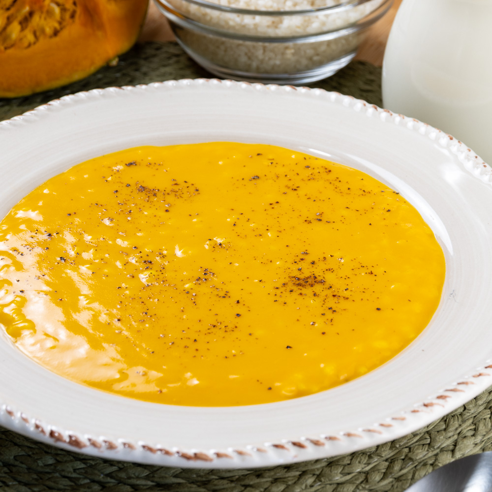 riso latte e zucca