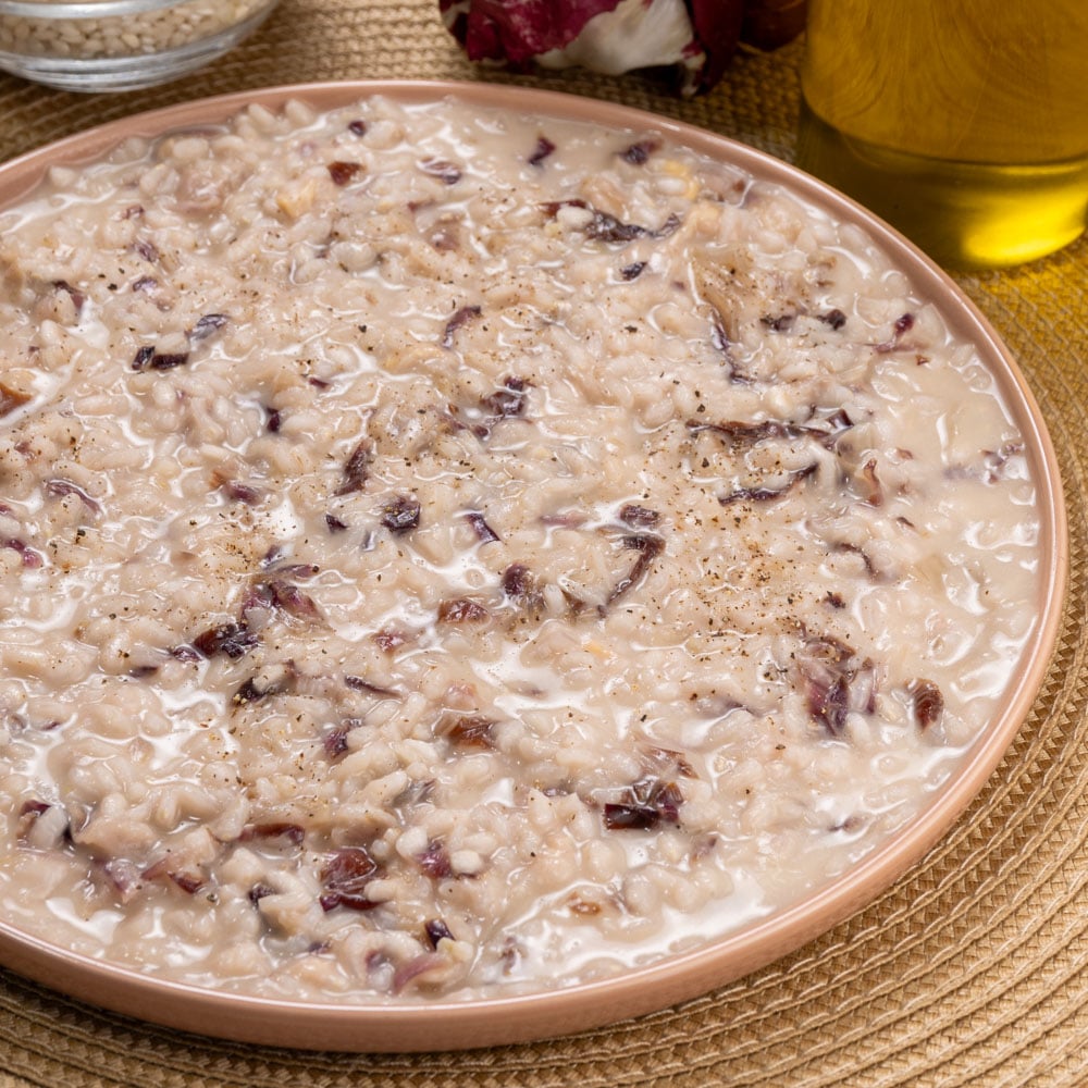 risotto radicchio e scamorza