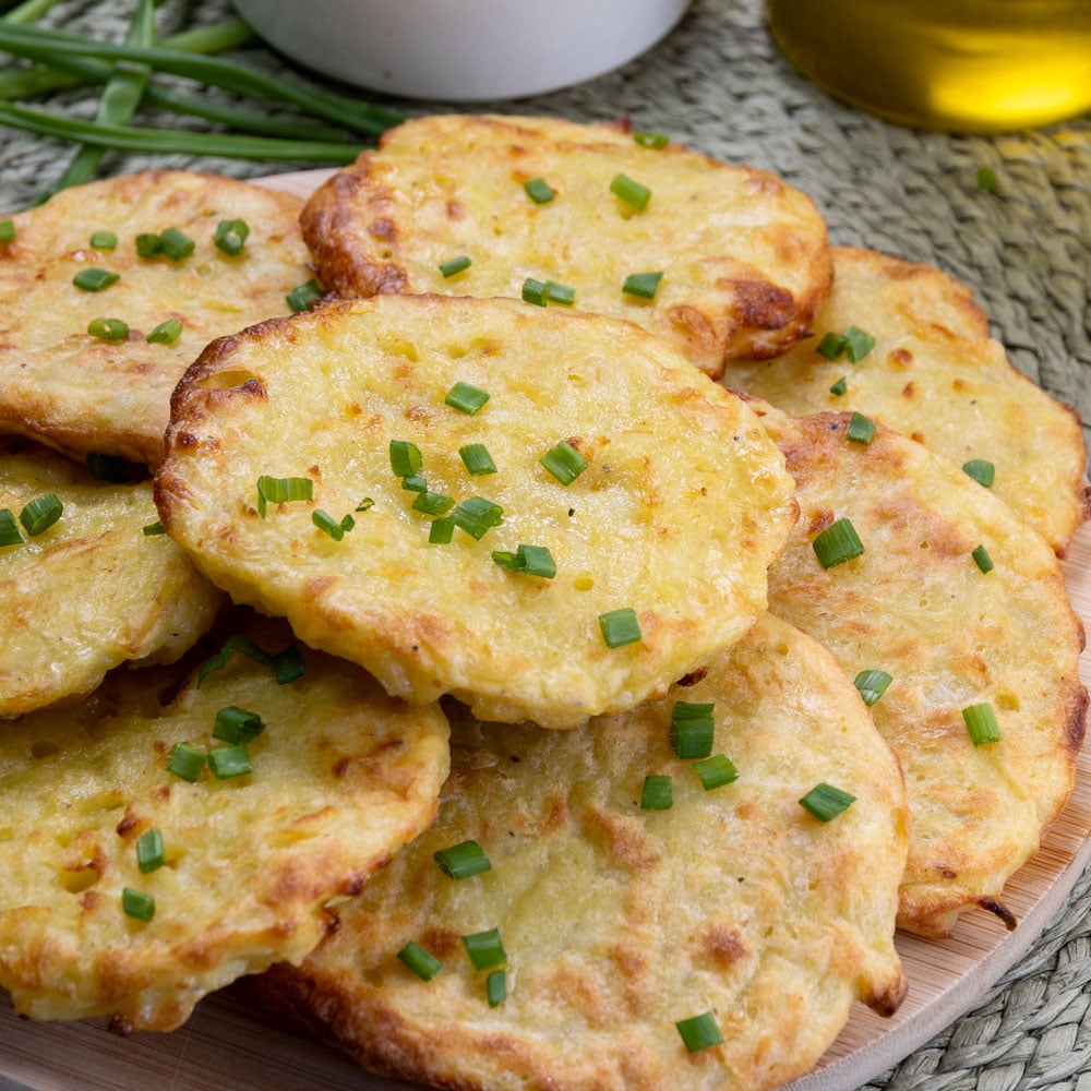frittelle di patate in friggitrice ad aria