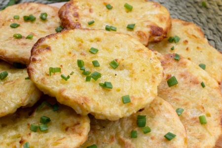 Frittelle di patate in friggitrice ad aria