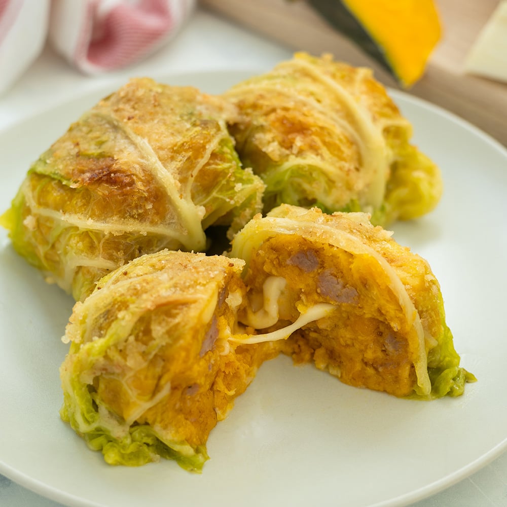 involtini do verza zucca e salsiccia