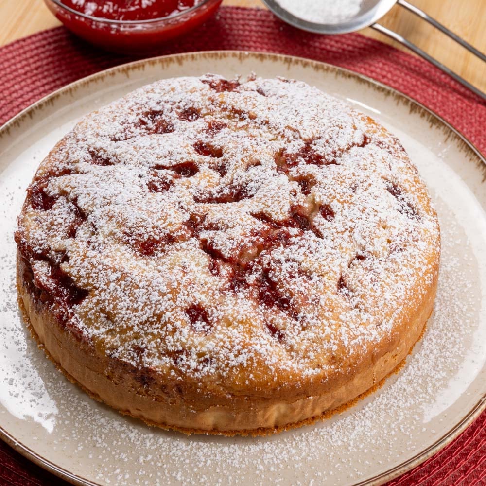 torta variegata alla marmellata