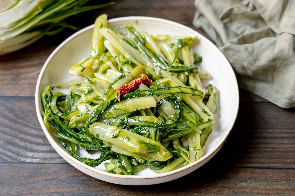 puntarelle in padella