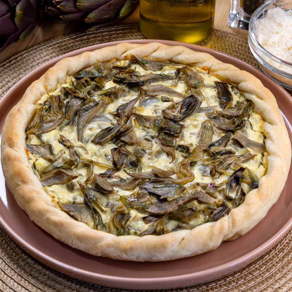 torta salata carciofi e ricotta