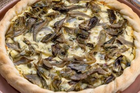 Torta salata carciofi e ricotta