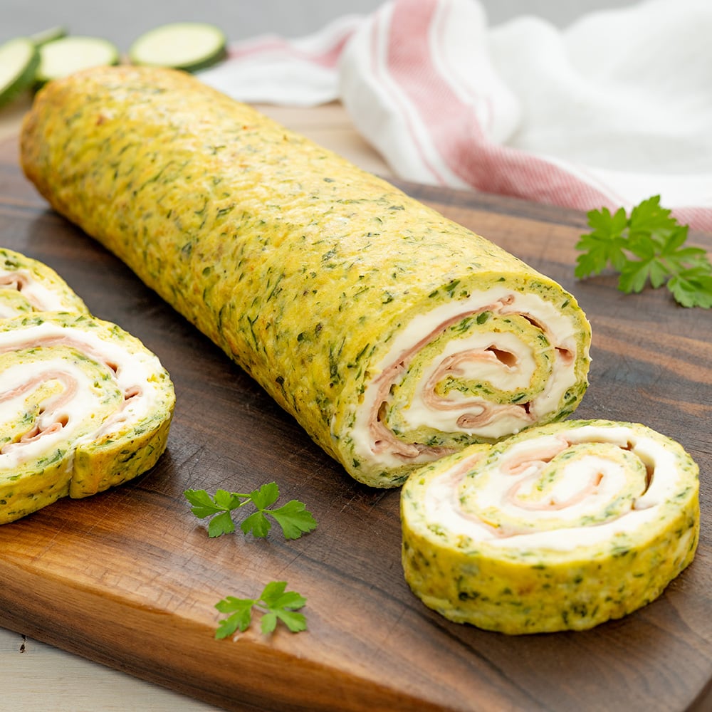 rotolo di zucchine stracchino e prosciutto