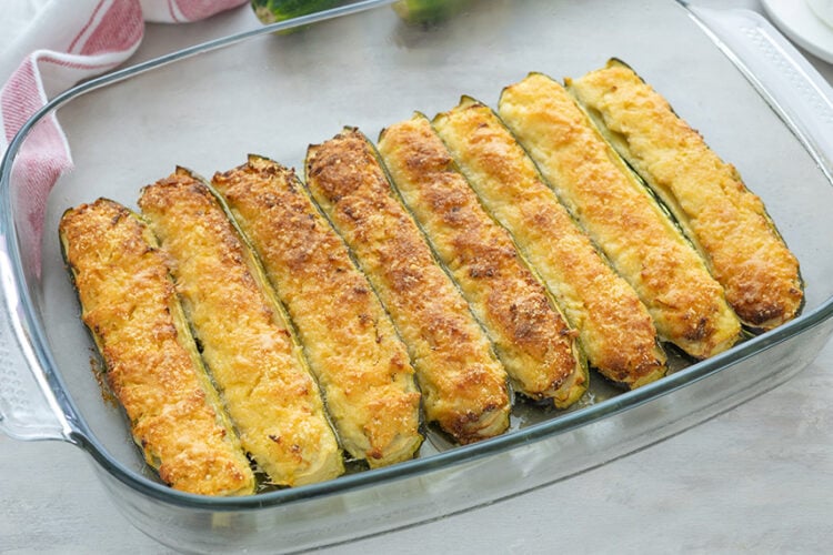 Zucchine ripiene di ricotta