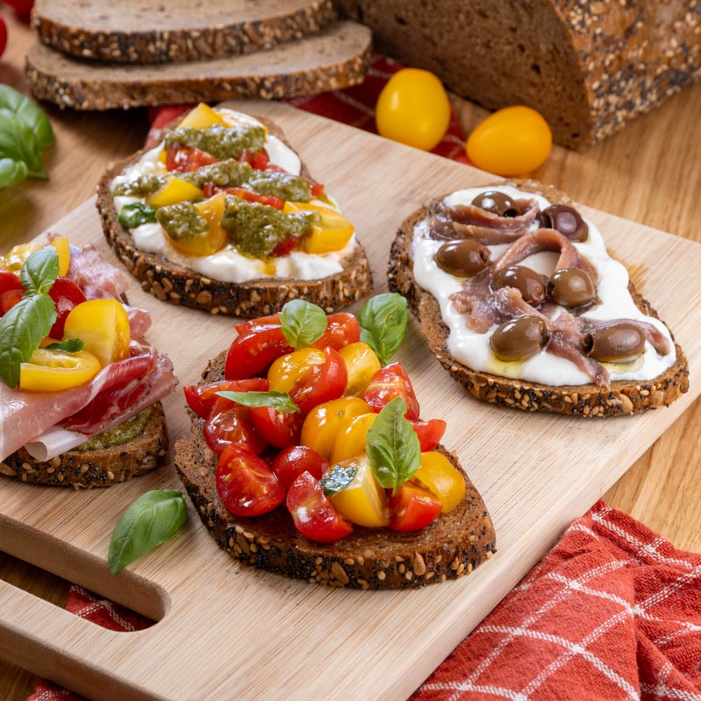 bruschette in friggitrice ad aria