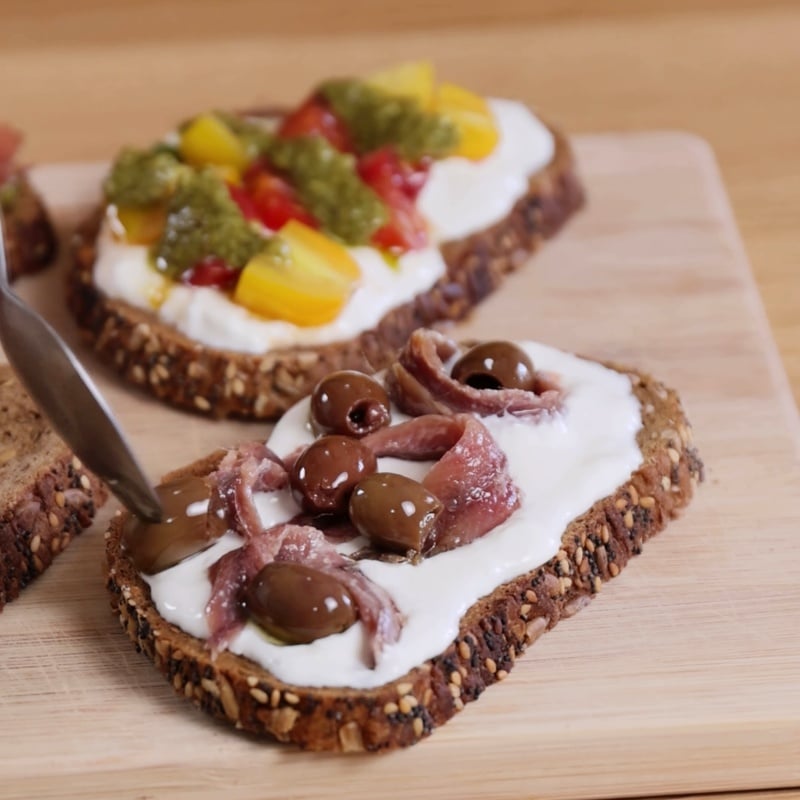 Bruschette in friggitrice ad aria - Step 7