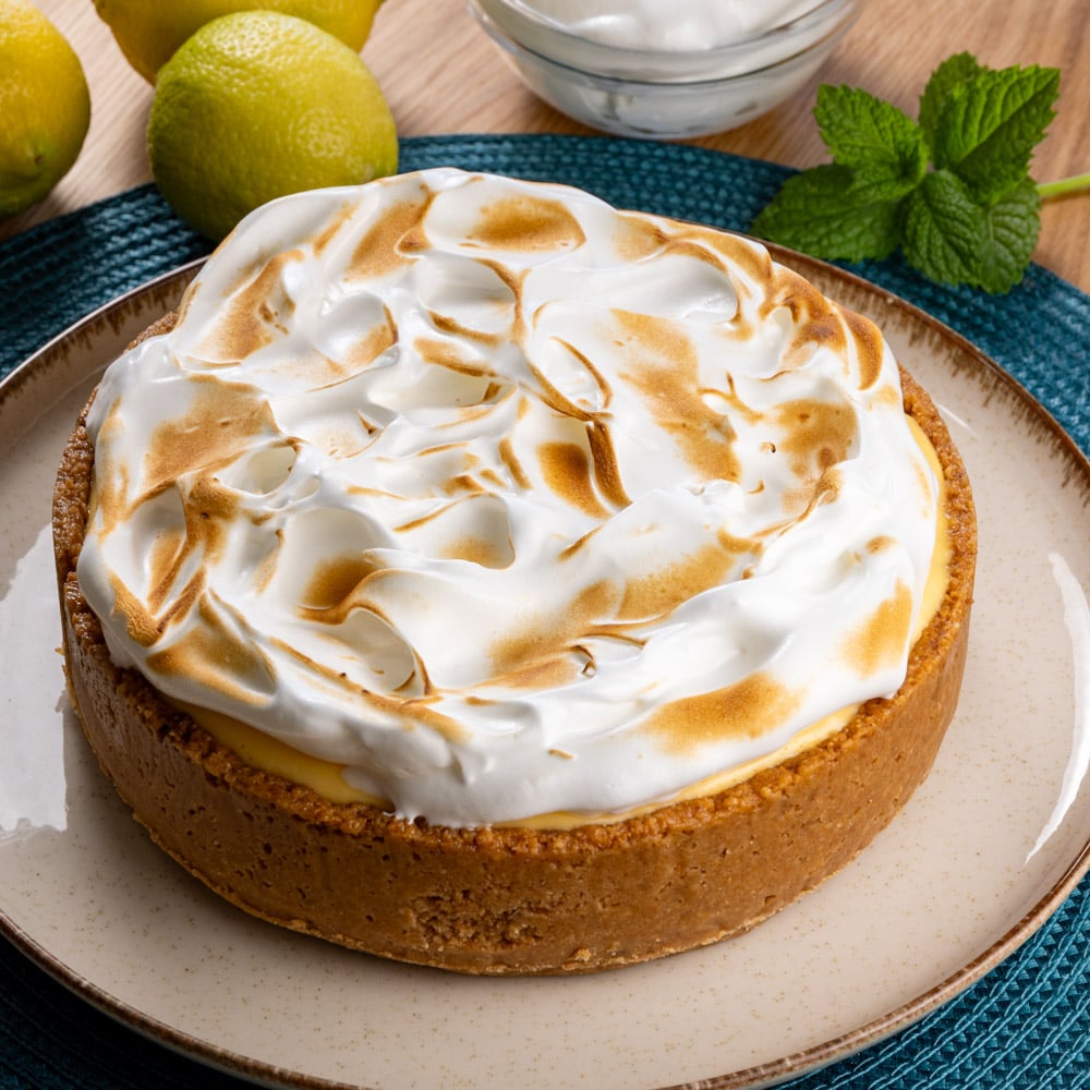 cheesecake al limone meringata