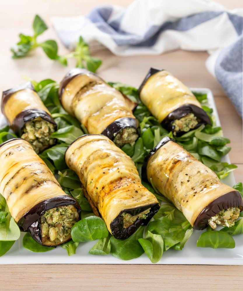 involtini di melanzane e farro