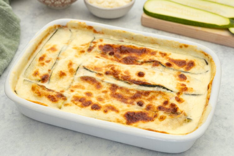 Parmigiana bianca di zucchine