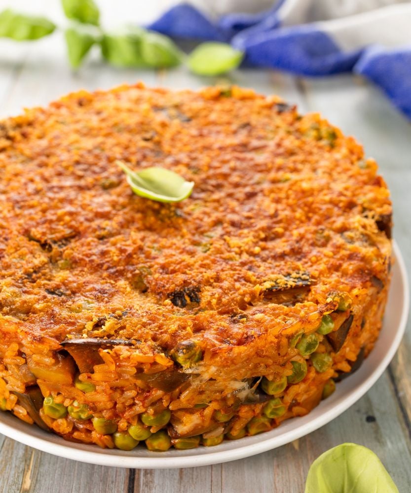 timballo di riso in friggitrice ad aria
