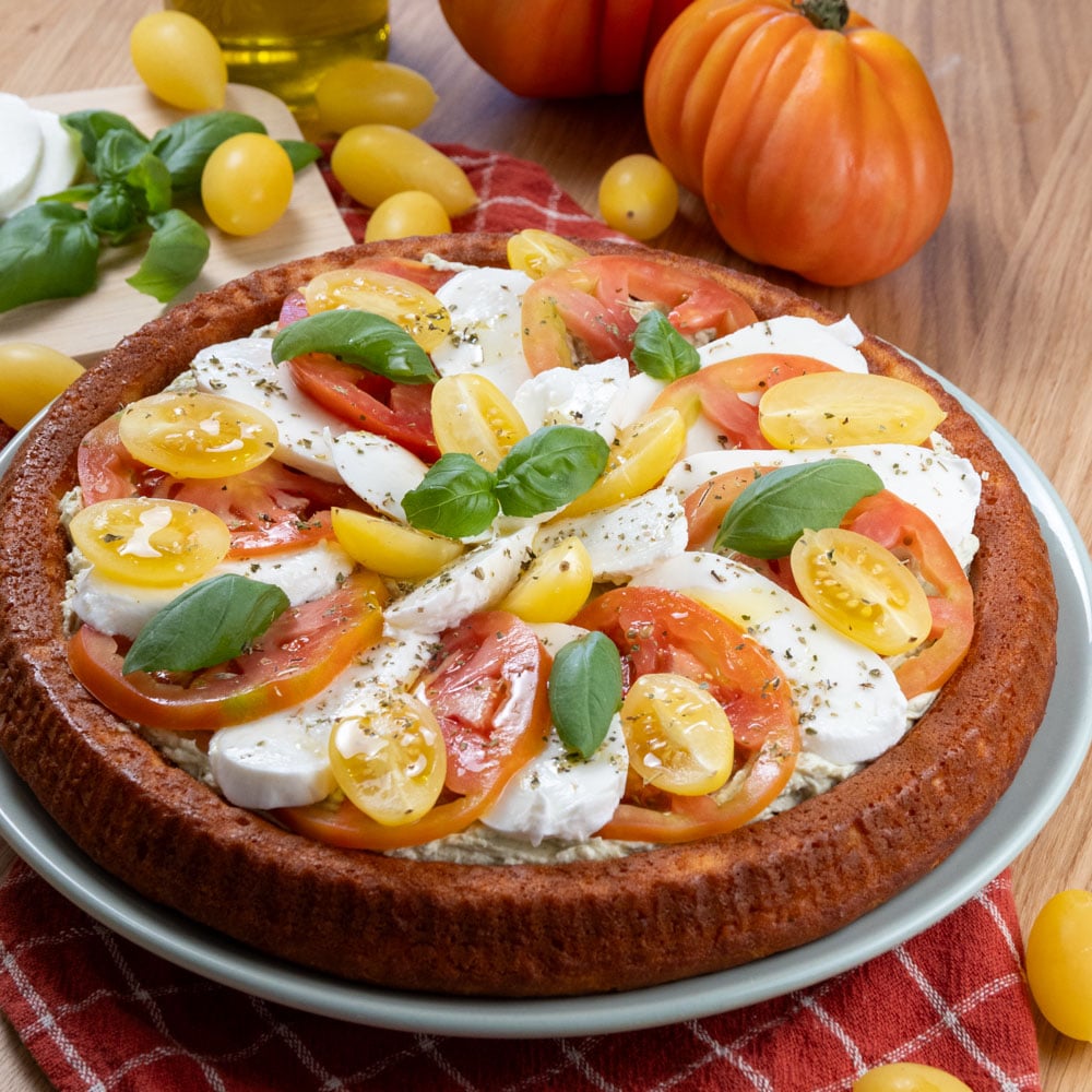 crostata morbida salata caprese
